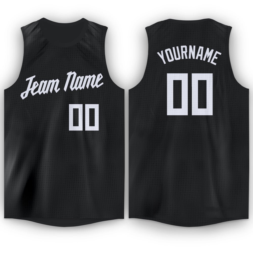 Custom Black White Round Neck Custom...