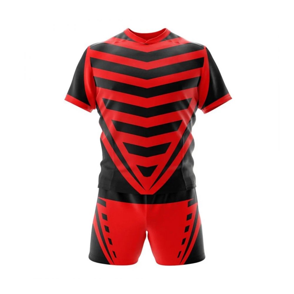 Wholesale Manufacturer Logo Solid Color Men Rugby Uniform Best Selling Adult Size Men Rugby Uniform