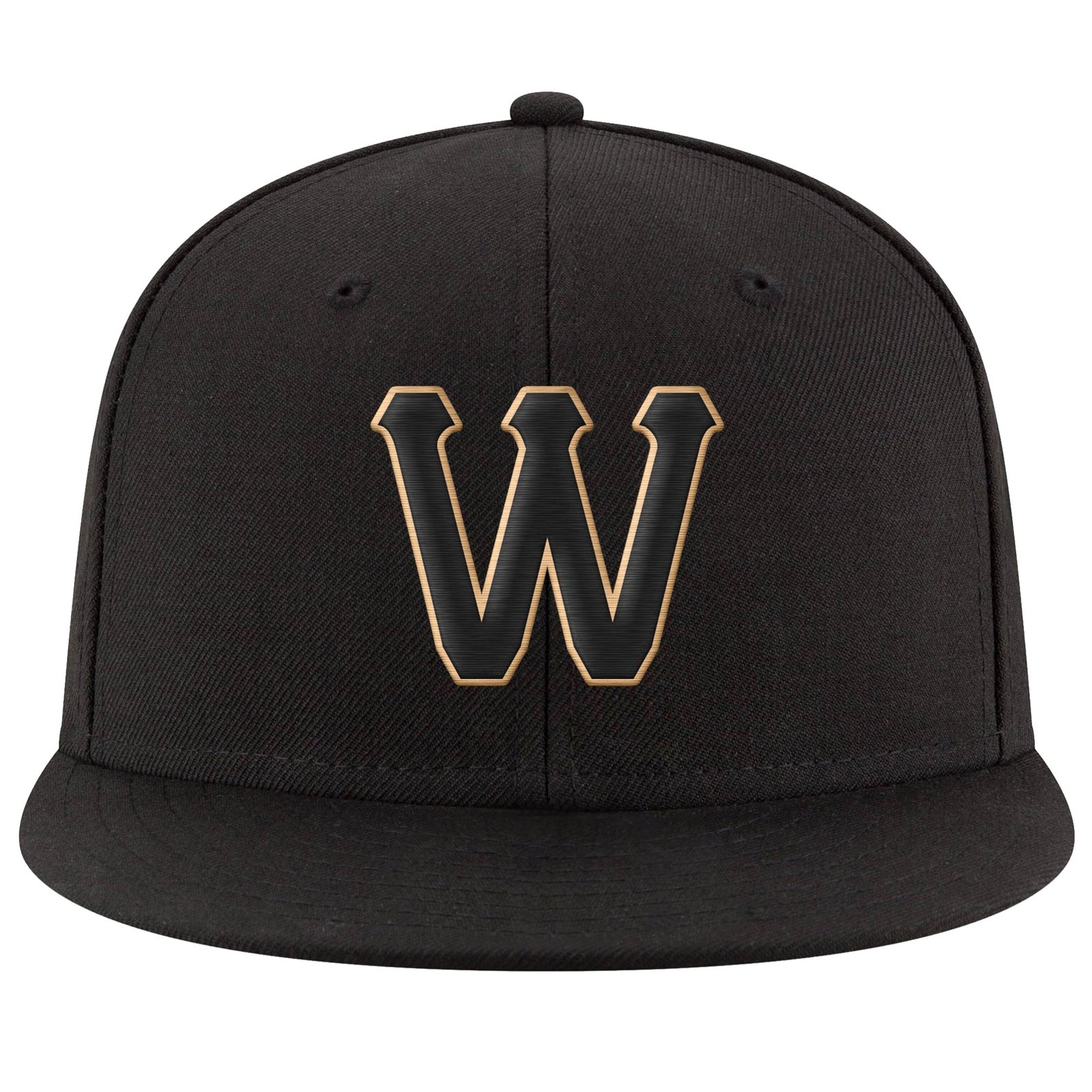 High Quality Black Vintage Polyester Snap Back Fitted Closed Baseball Hat Gorras Cap