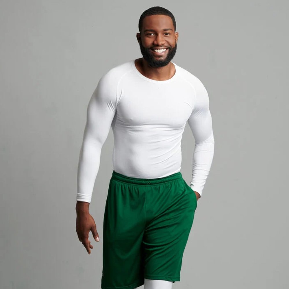 Wholesale Long Sleeve White Compression Men Shirt